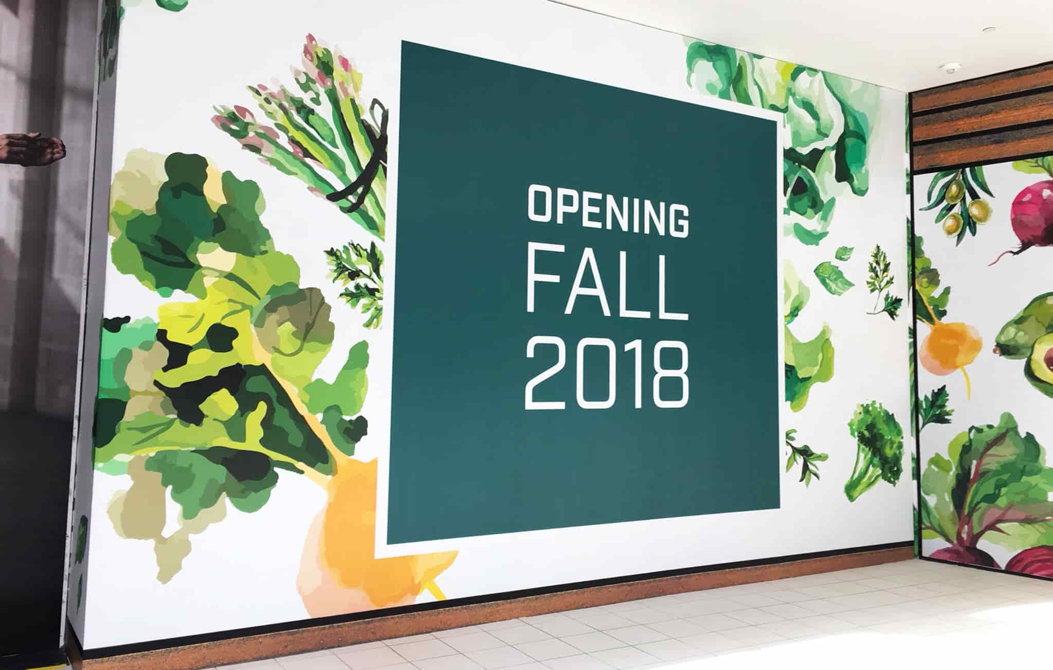 indoor shopping mall hoarding graphics.