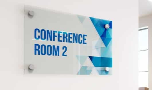 indoor wayfinding signage- directional sign